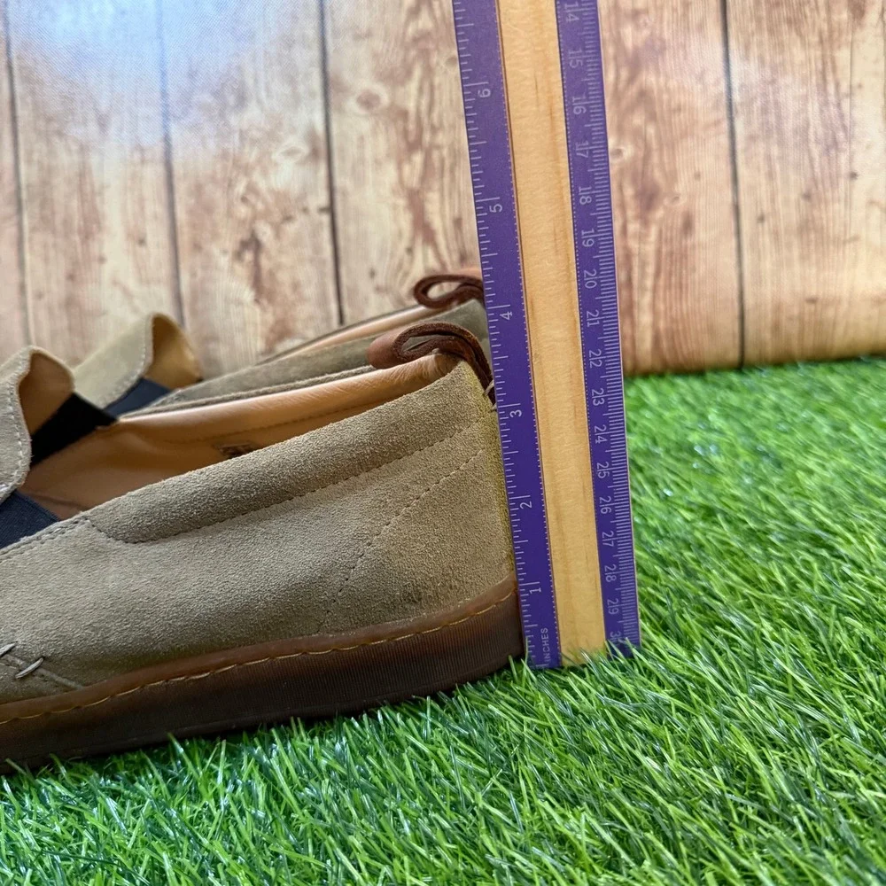 LUCA Terra Suede Slip On Shoes Sneakers Mens 12 Green/Tan Lactae Hevea Sole